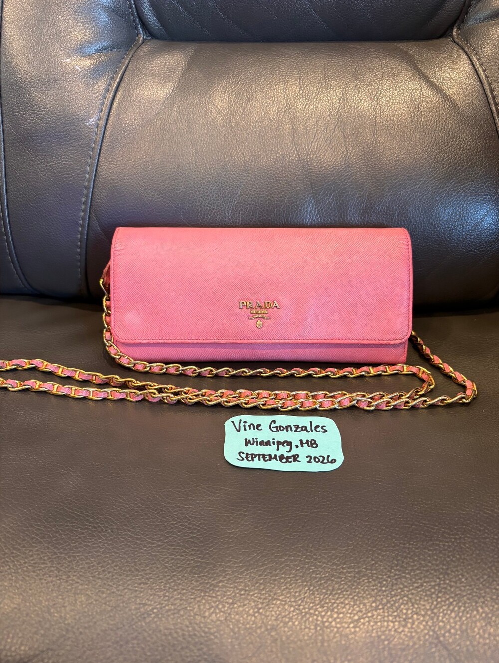 Prada Pink Wallet On Chain
